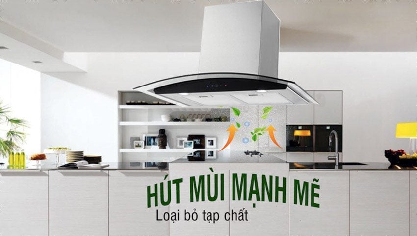 Chức năng của máy hút mùi kính cong Kaff KF-GB773